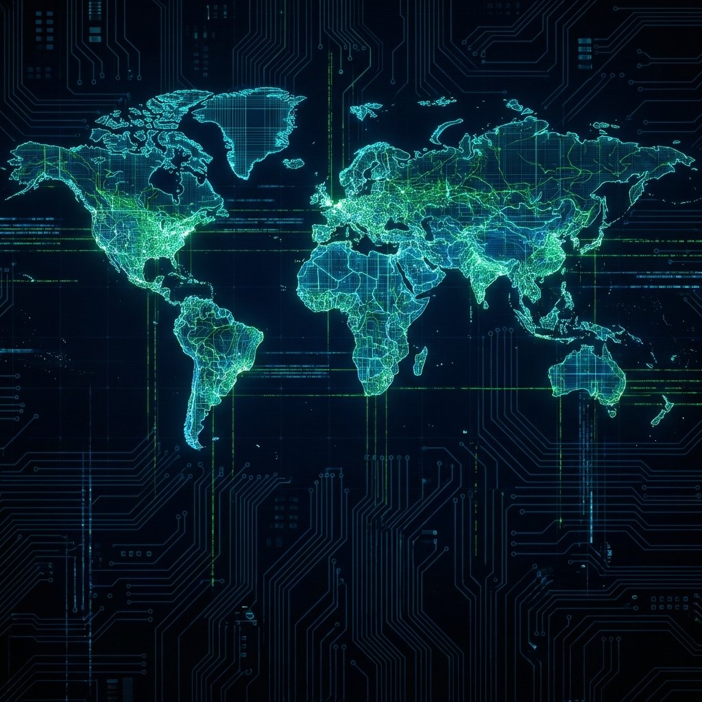 Mapa de red de servicios remotos global